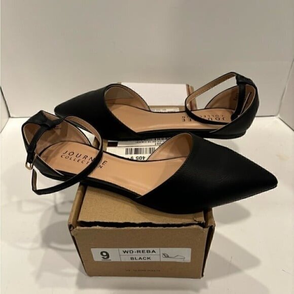 JOURNEE COLLECTION Reba Floral Flat Adjustable Ankle Strap Women’s SIZE 9W NEW - Picture 12 of 12